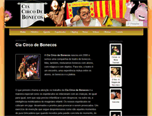 Tablet Screenshot of circodebonecos.com.br